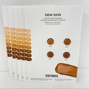 Beautycounter Dee Skin Tinted Moisturizer Sample Cards Tan to Deep